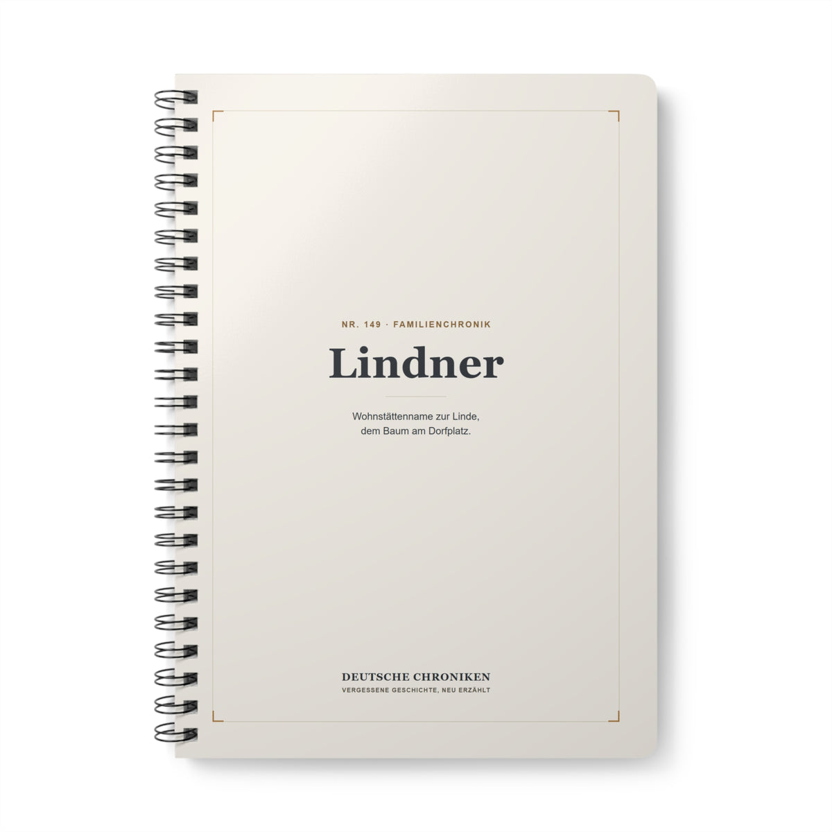 Lindner – Familienchronik-Notizbuch