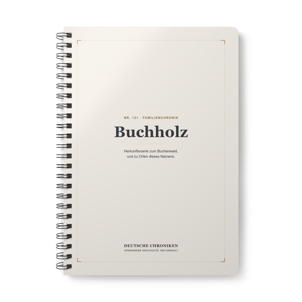 Buchholz – Familienchronik-Notizbuch