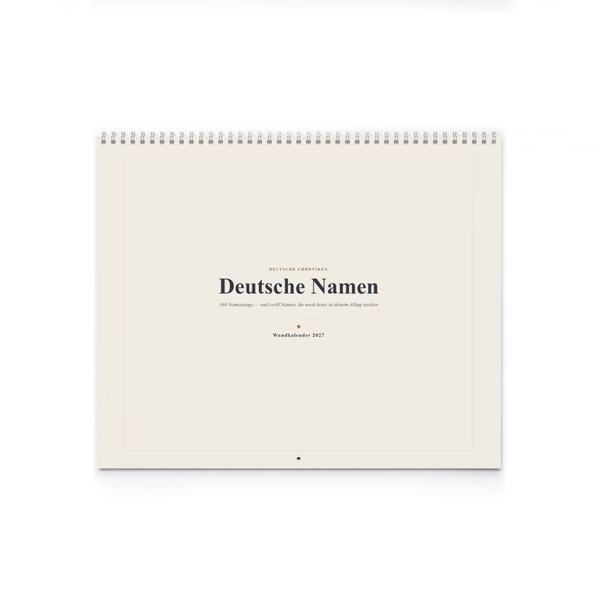 Wandkalender 2027 – Deutsche Namen – 366 Namenstage