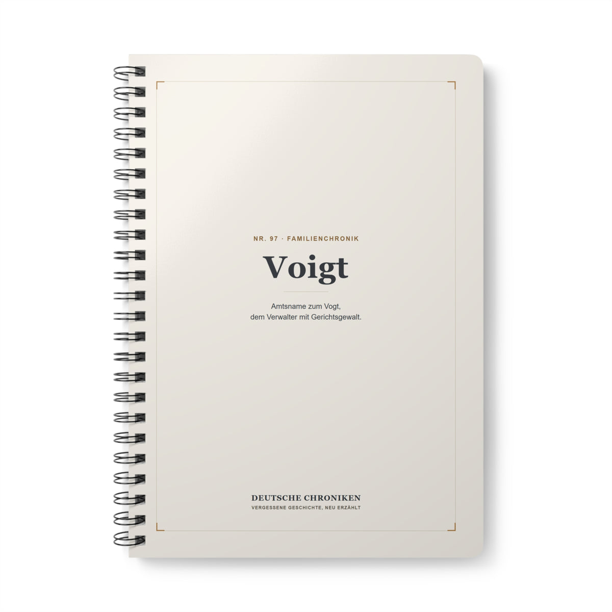 Voigt – Familienchronik-Notizbuch