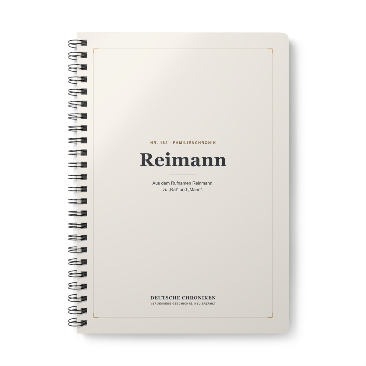 Reimann – Familienchronik-Notizbuch