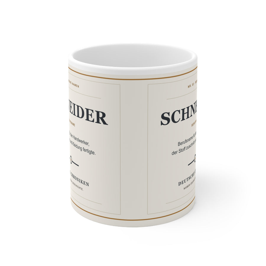 Schneider – Namens-Tasse | Deutsche Chroniken