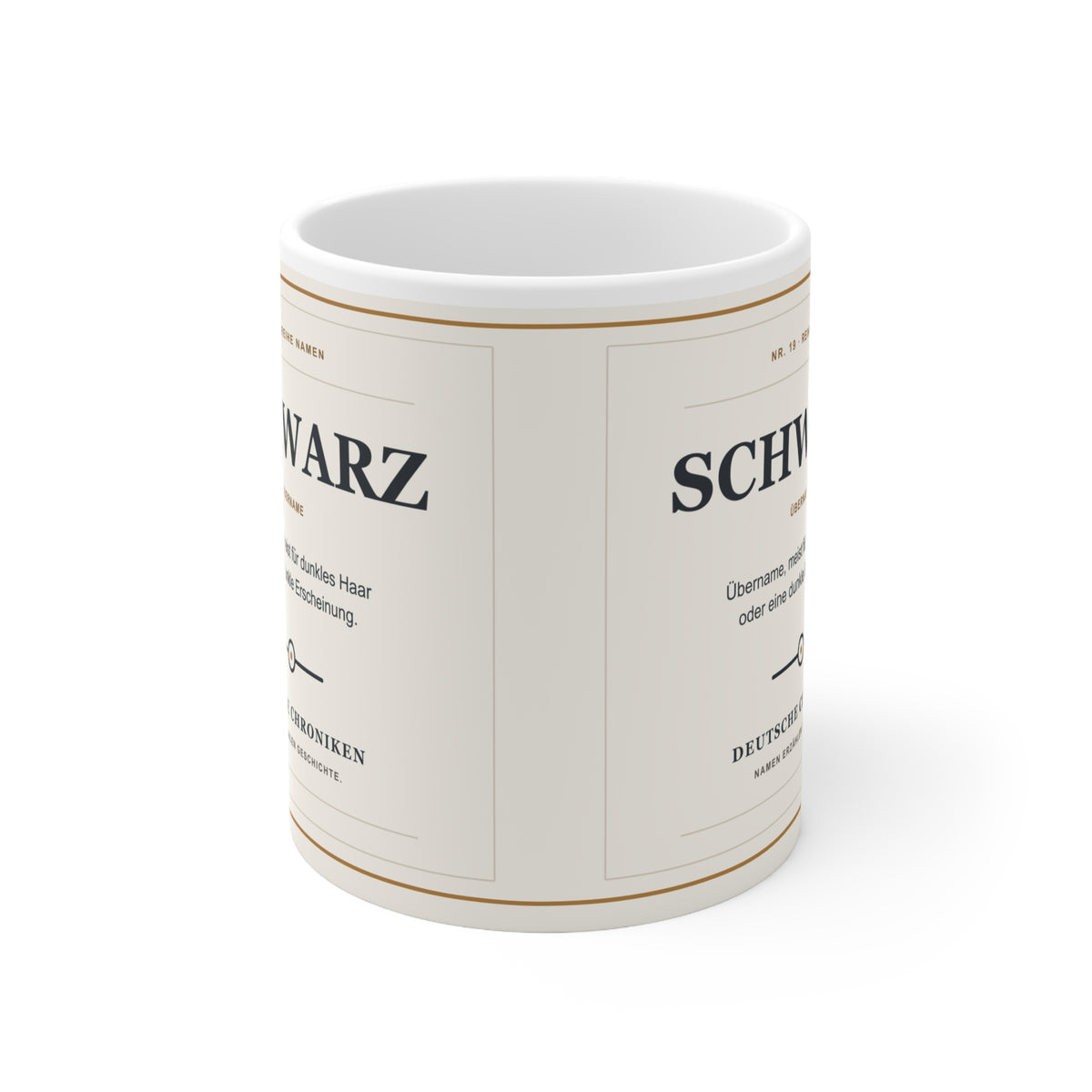 Schwarz – Namenstasse