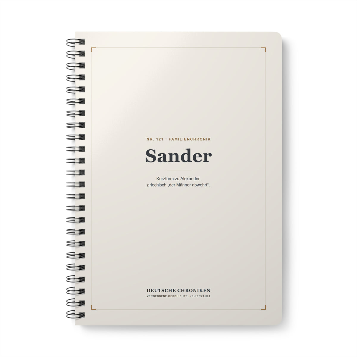 Sander – Familienchronik-Notizbuch