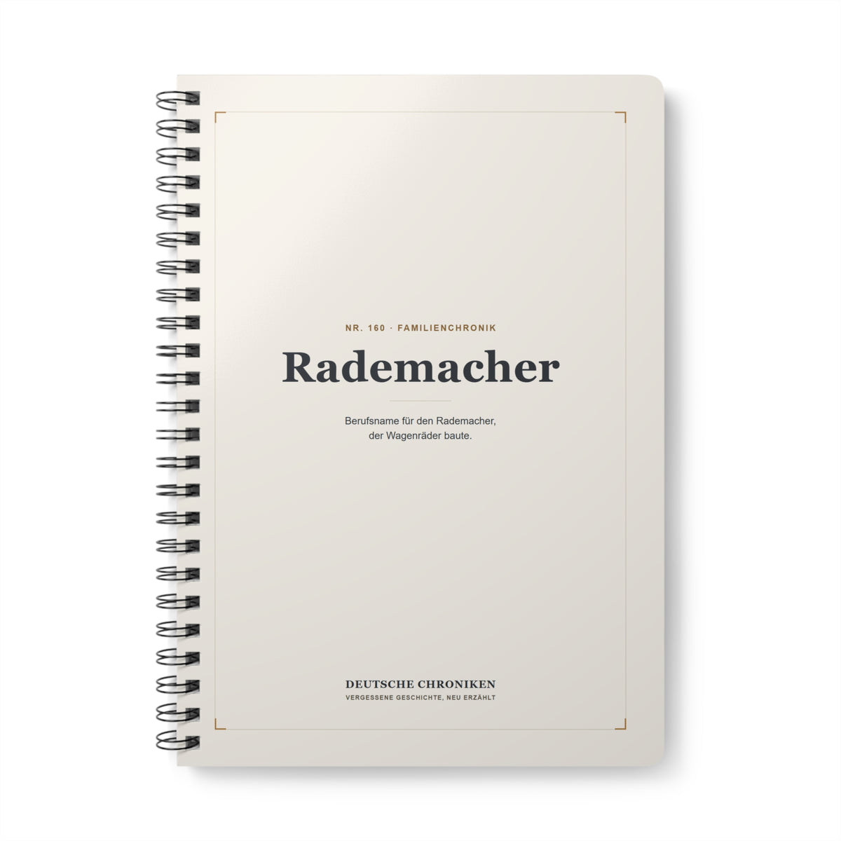 Rademacher – Familienchronik-Notizbuch