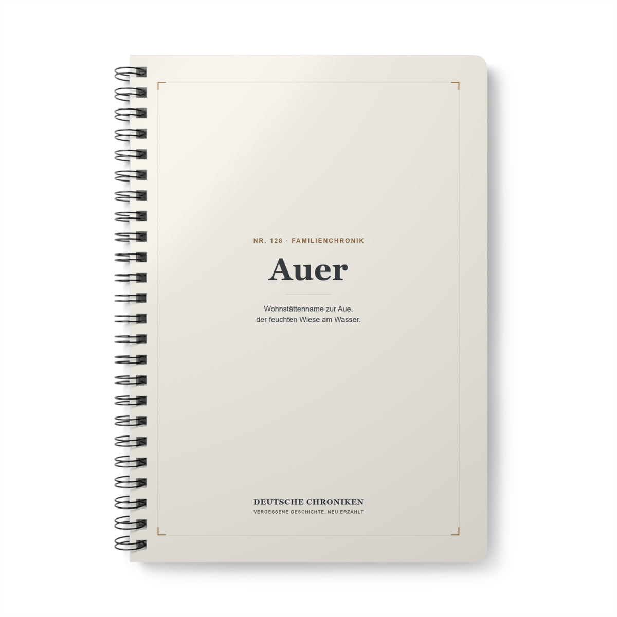Auer – Familienchronik-Notizbuch