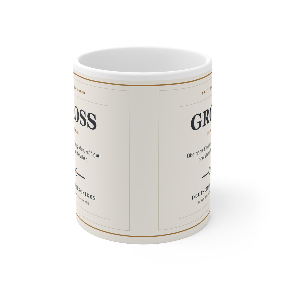 Groß – Namenstasse
