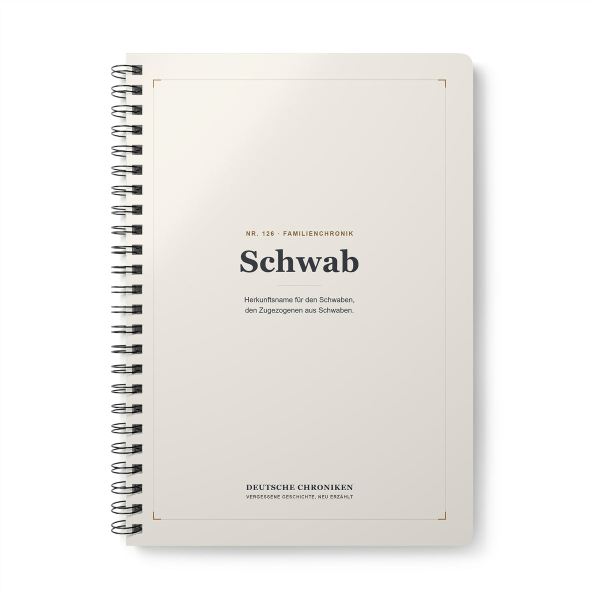 Schwab – Familienchronik-Notizbuch