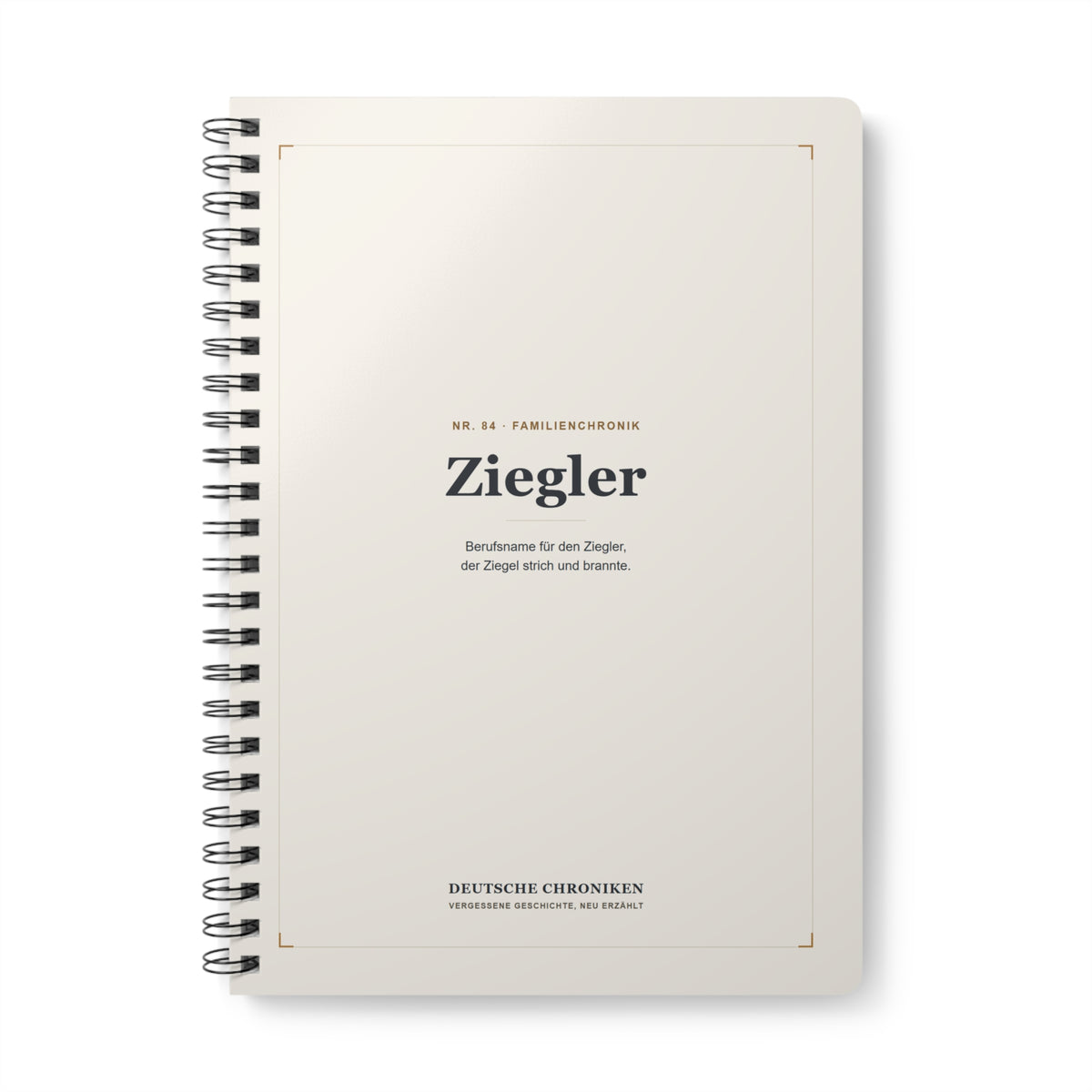 Ziegler – Familienchronik-Notizbuch