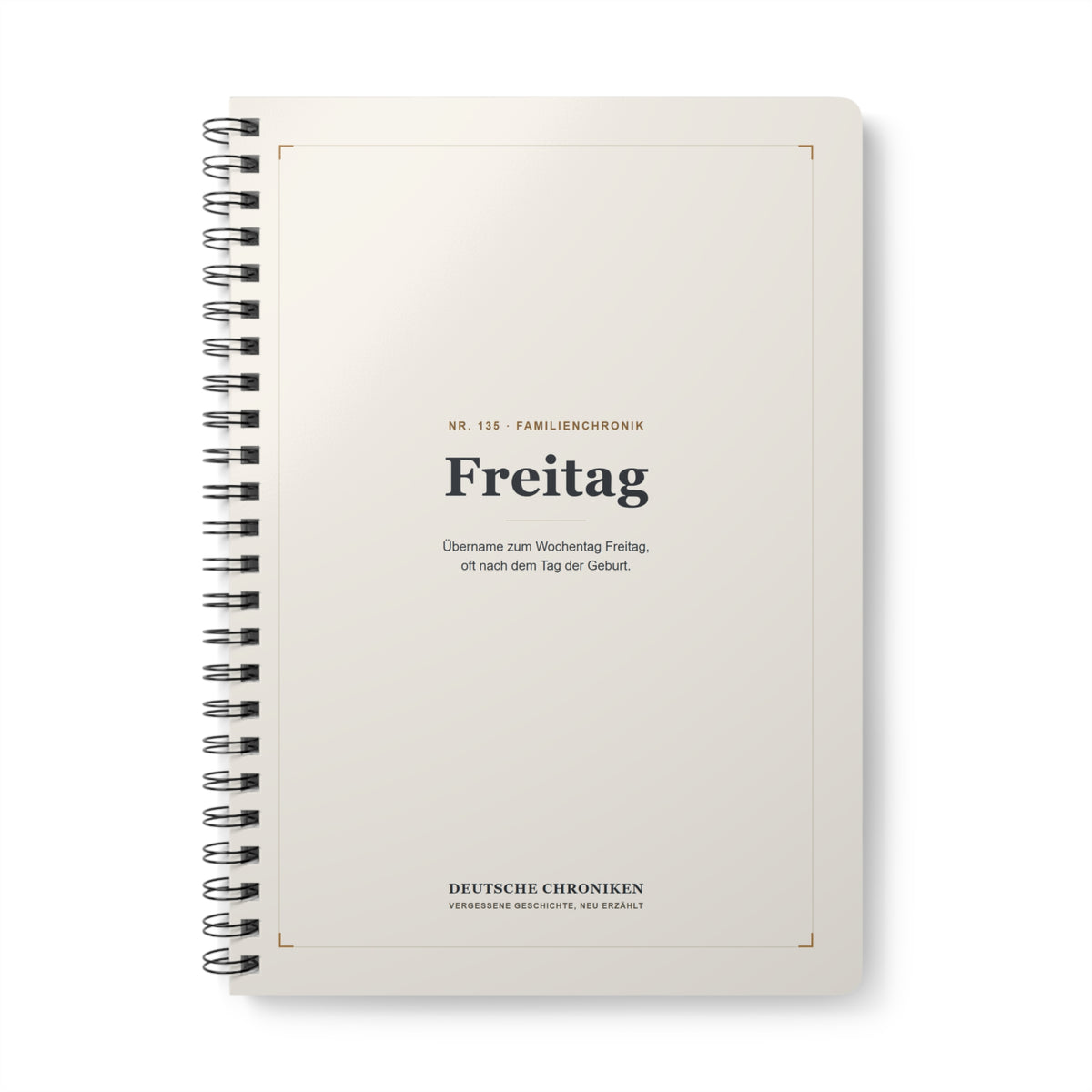 Freitag – Familienchronik-Notizbuch
