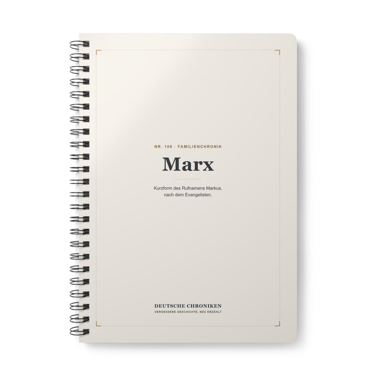 Marx – Familienchronik-Notizbuch