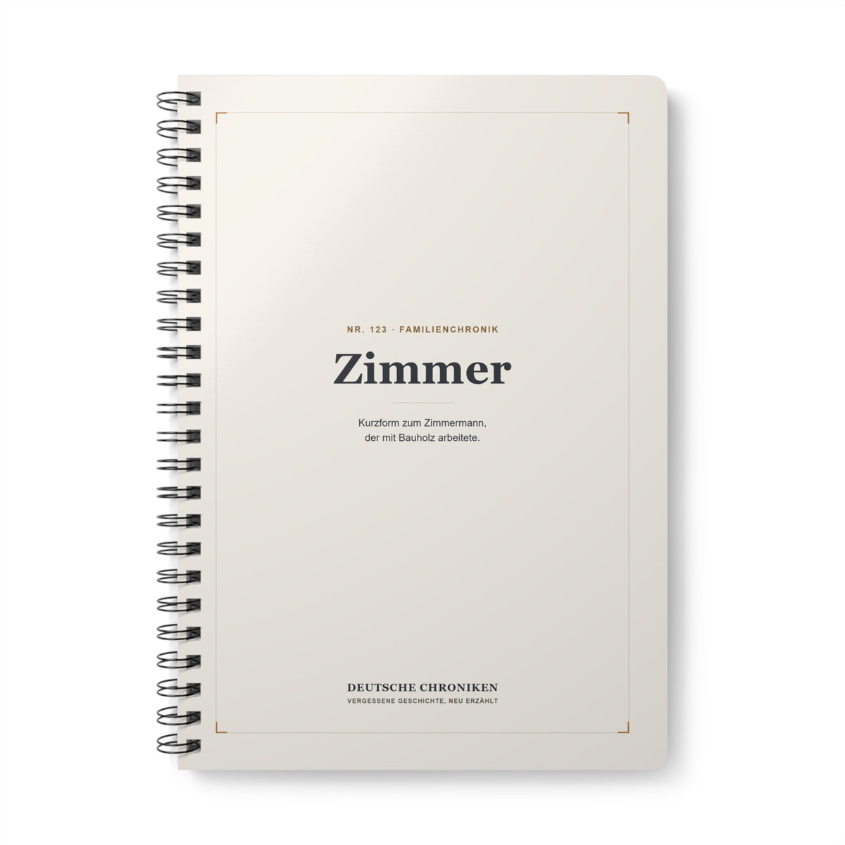 Zimmer – Familienchronik-Notizbuch