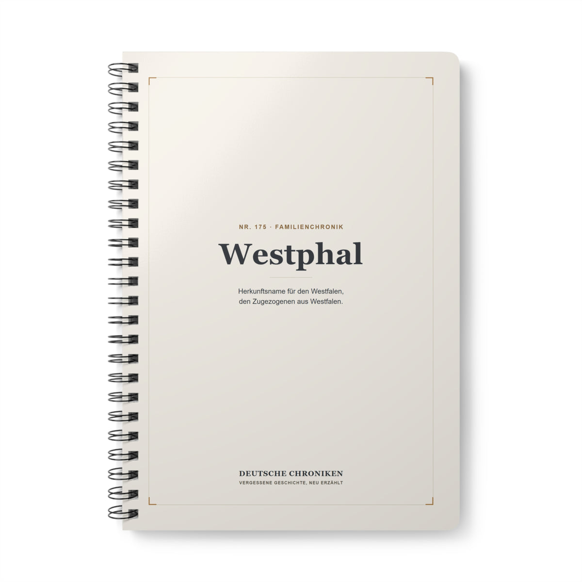 Westphal – Familienchronik-Notizbuch