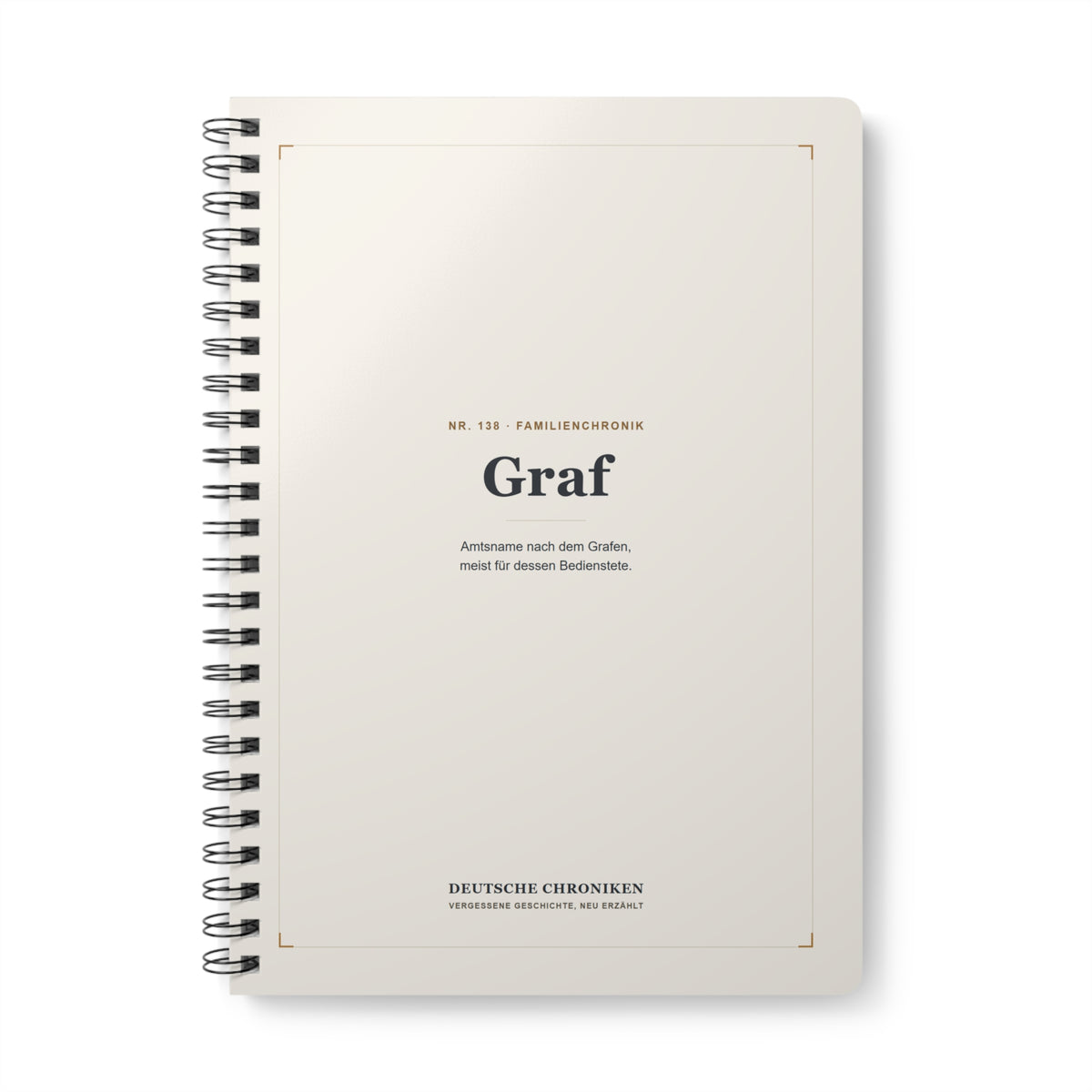 Graf – Familienchronik-Notizbuch
